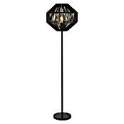Searchlight Vloerlamp Wicker - Hoogte: 155 cm, Zwart, E27, 60 W