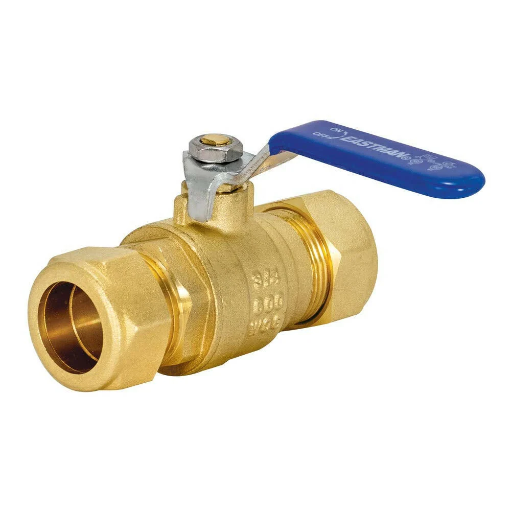 Eastman 3/4 . x 3/4 . Full Port Compression Messing Ball Valve