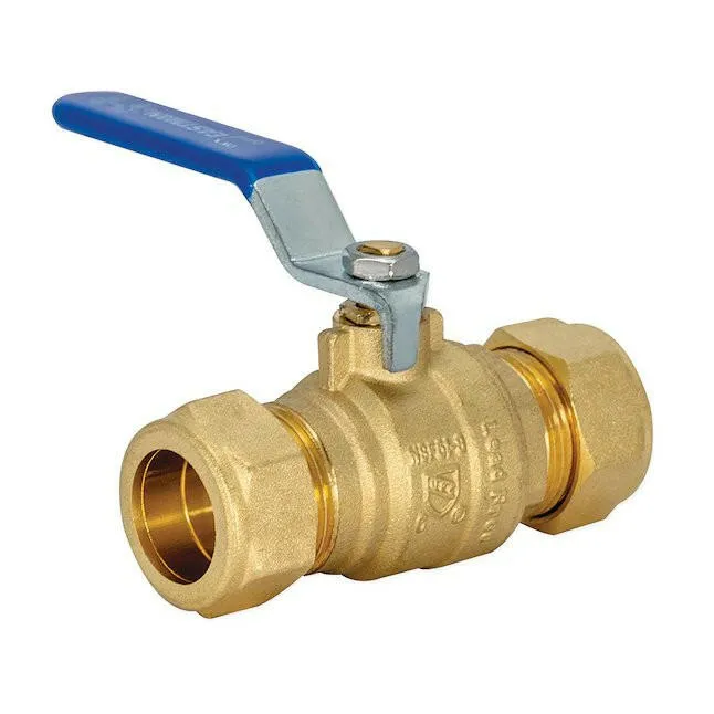 Eastman 3/4 . x 3/4 . Full Port Compression Messing Ball Valve
