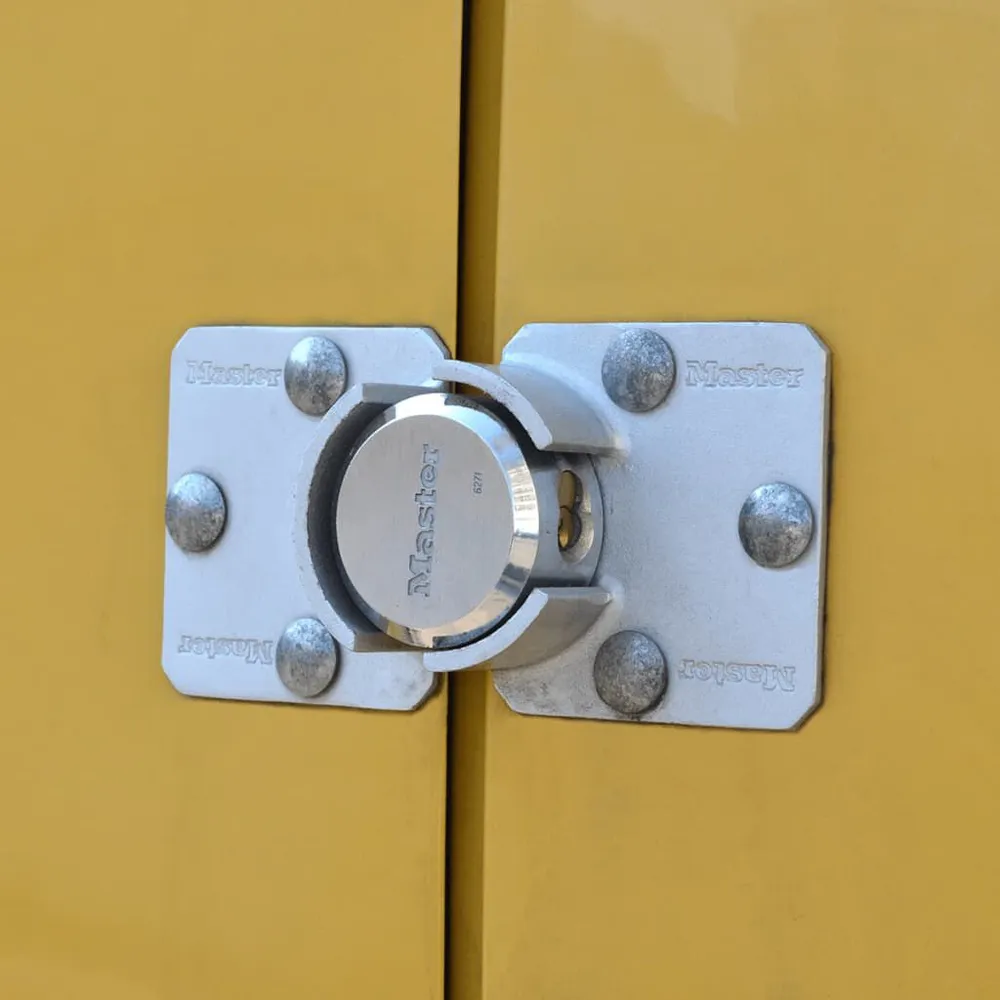 Gegalvaniseerd Master Lock Hang- en overvalslot set staal zilverkleurig 736EURD