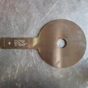 3" Paddle Orifice Plate Upstream 1.04"