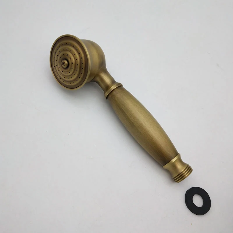 Traditional Handheld Shower Head Hose Glanzend Brass Wall-Mount Showerhead Gold