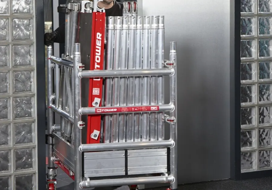 Altrex rolsteiger - MiTower - 1 persoons snel-bouw steiger - werkhoogte 5,2 meter - Fiber-Deck