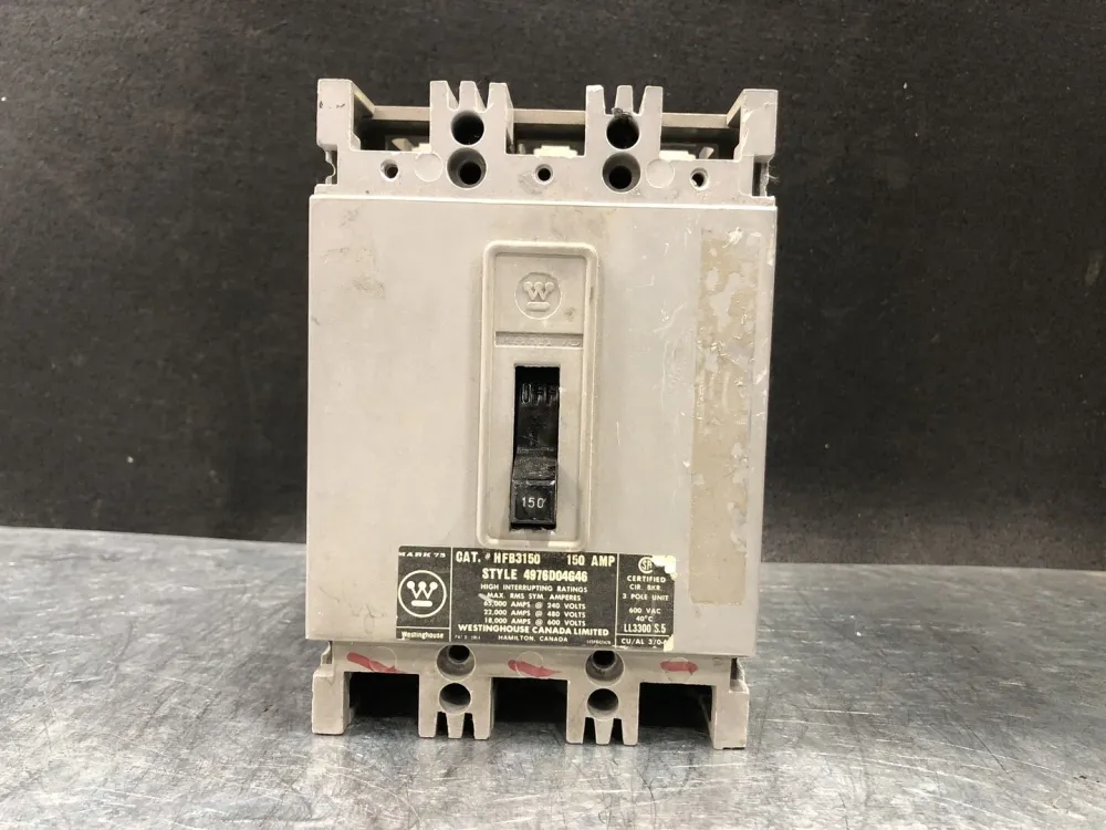 150 Amp, 3 Pole, 600 Volts Circuit Breaker HFB3150