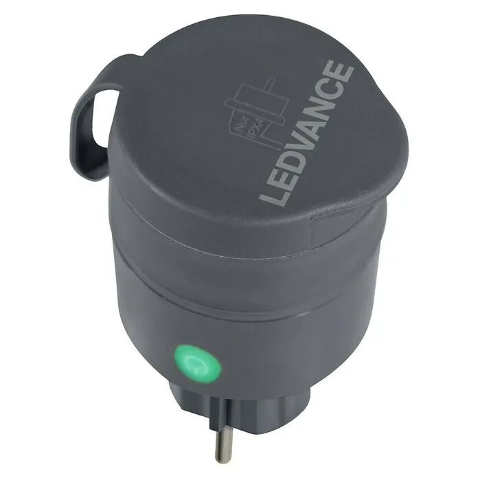 Ledvance Smart+ WiFi Slim stopcontact - Binnen, IP44, Antraciet, 16