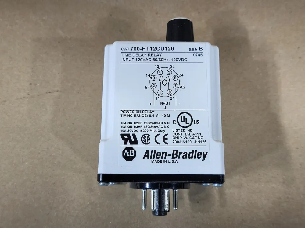 Time Delay Relay 700-HT12CU120, 0.1 - 10 mins voor Buitengebruik