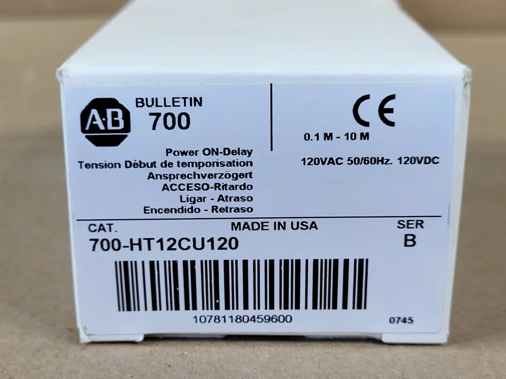 Time Delay Relay 700-HT12CU120, 0.1 - 10 mins voor Buitengebruik