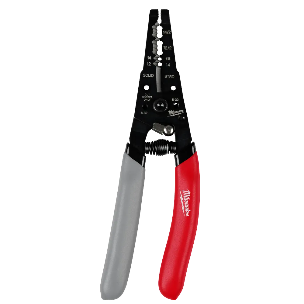 Ergonomisch MILWAUKEE 12/2 & 14/2 NM Dipped Grip Wire Stripper & Cutter