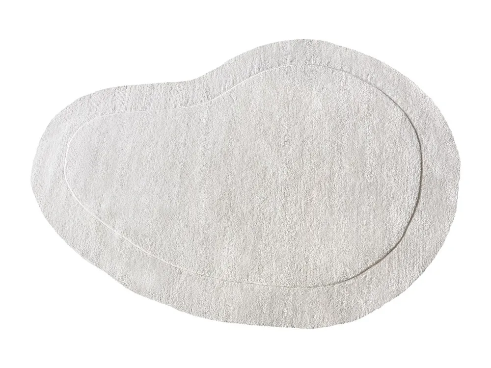 Gegalvaniseerd Organisch tapijt van 100% wol, handgemaakt - 200 x 300 cm - 2200 g/m2 - Crèmewit - WILLOW