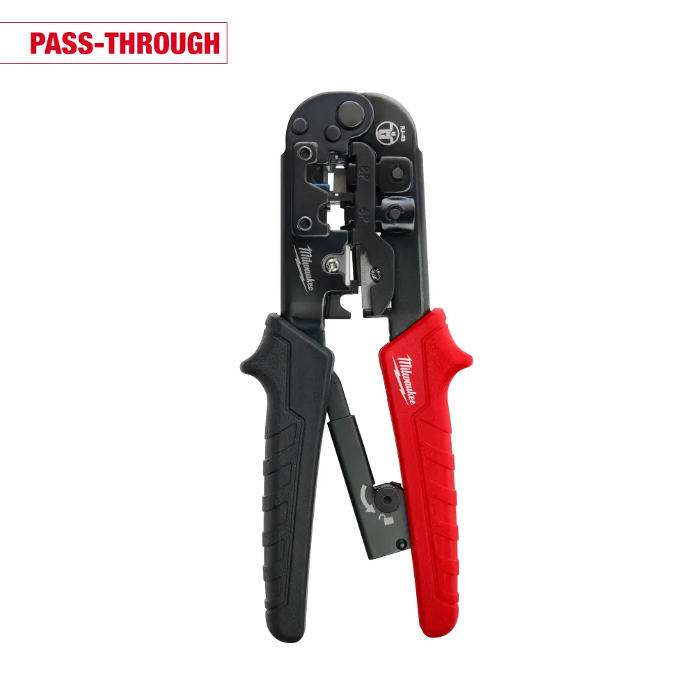MILWAUKEE Ratcheting Pass-Through Crimper & Stripper met 2-Jaar Garantie