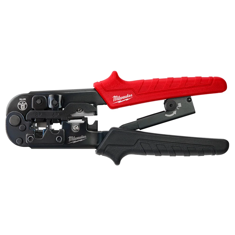 MILWAUKEE Ratcheting Pass-Through Crimper & Stripper met 2-Jaar Garantie