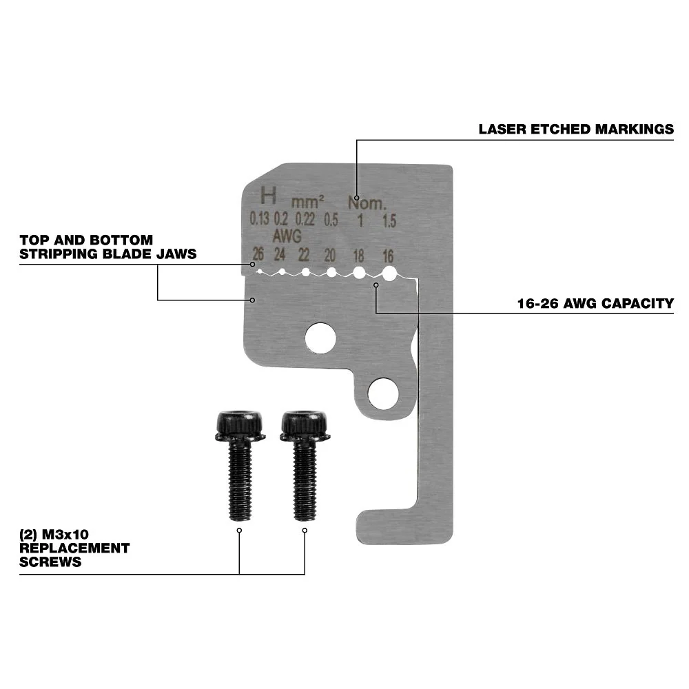 Milwaukee Tools 16-26 AWG Stripping Blades 48-22-3089