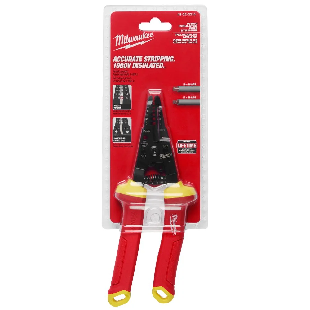 Milwaukee Tools Ins Wire Stripper 10-20 AWG 48-22-2214