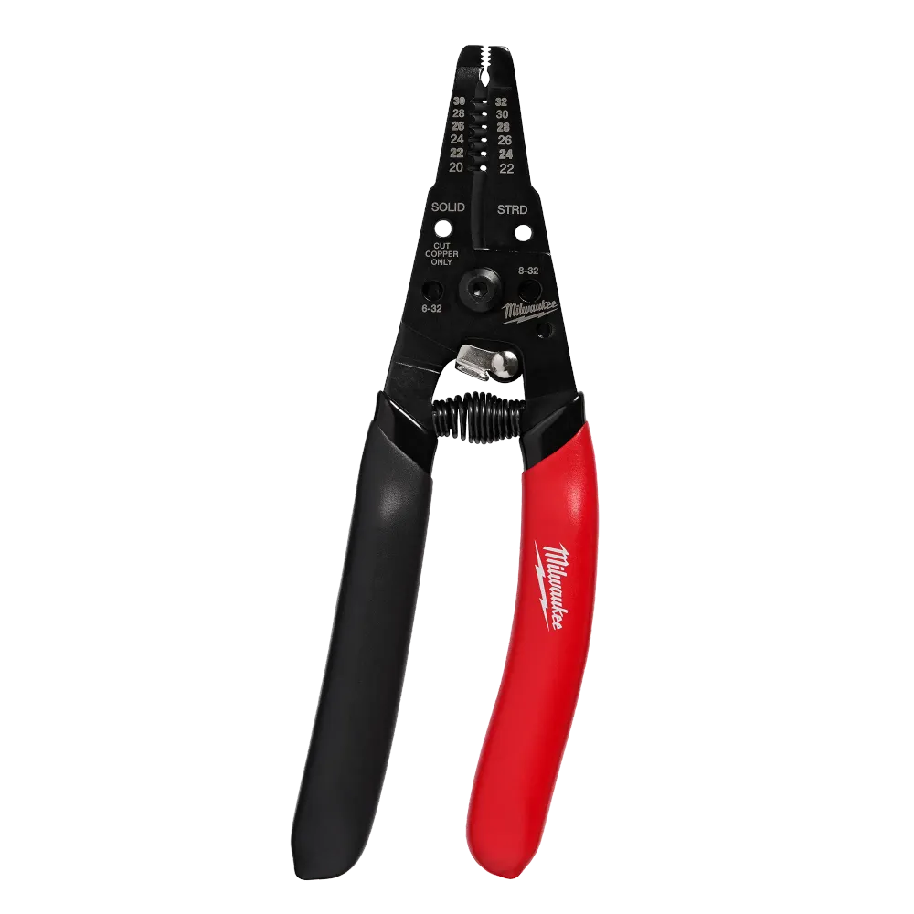 Precisie MILWAUKEE 20-32 AWG Low Voltage Dipped Grip Wire Stripper & Cutter