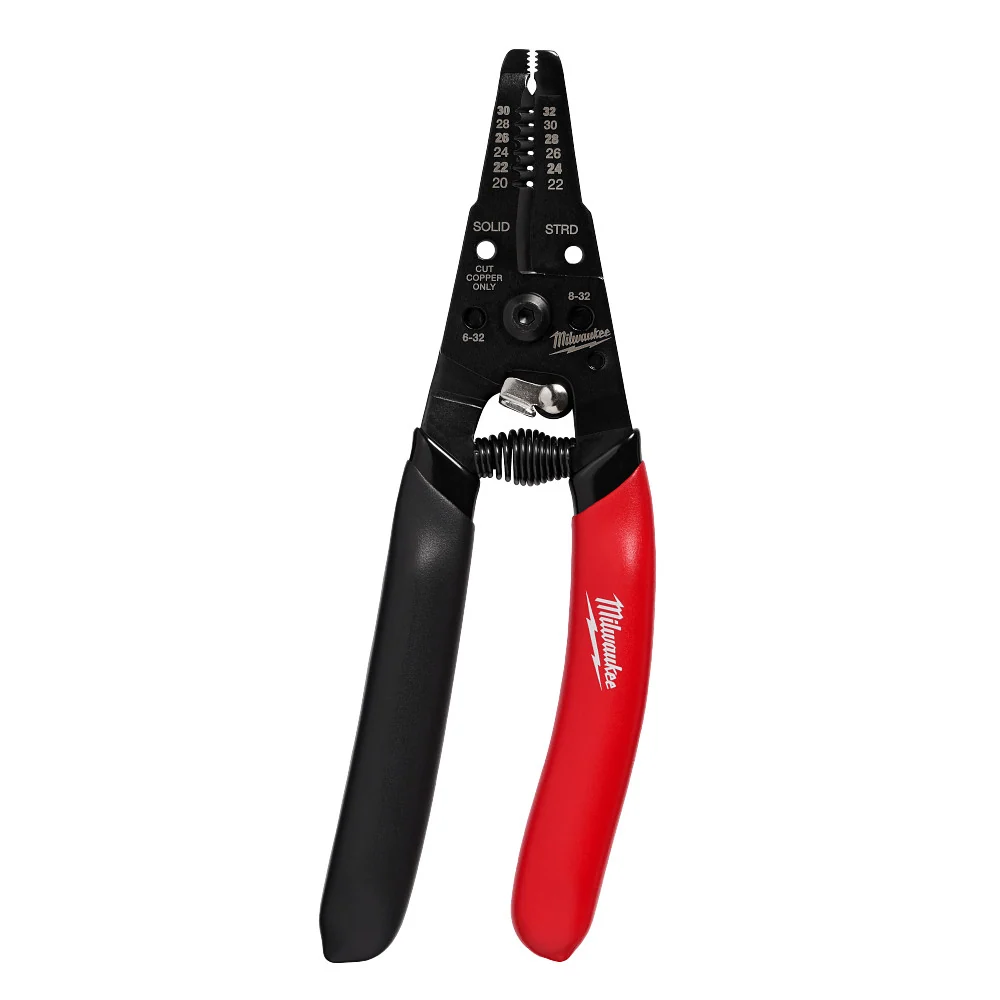 Precisie MILWAUKEE 20-32 AWG Low Voltage Dipped Grip Wire Stripper & Cutter