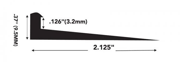 Professioneel Gereedschap Fusion Transition Strip 3.2 mm (.126") - Burke 721 Black