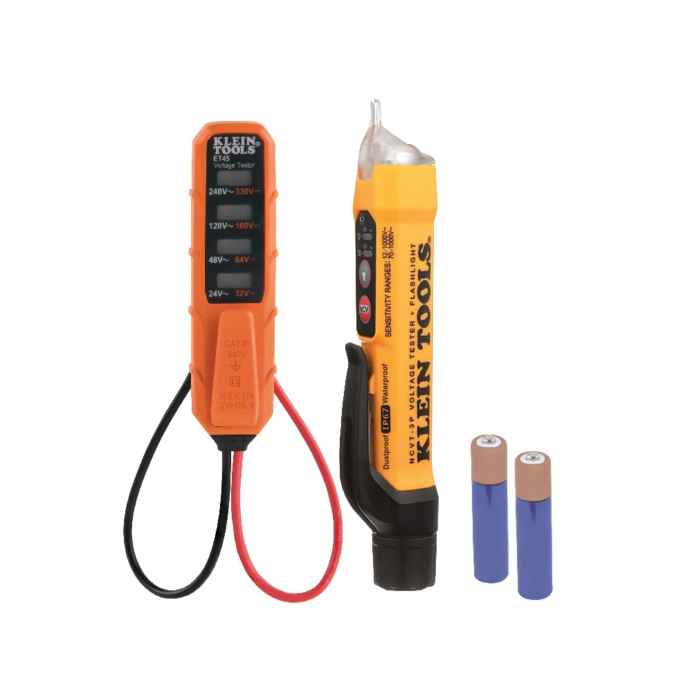 KLEIN TOOLS Dubbel Range NCVT & AC/DC Voltage Tester Electrical Test Kit voor Huisinstallaties