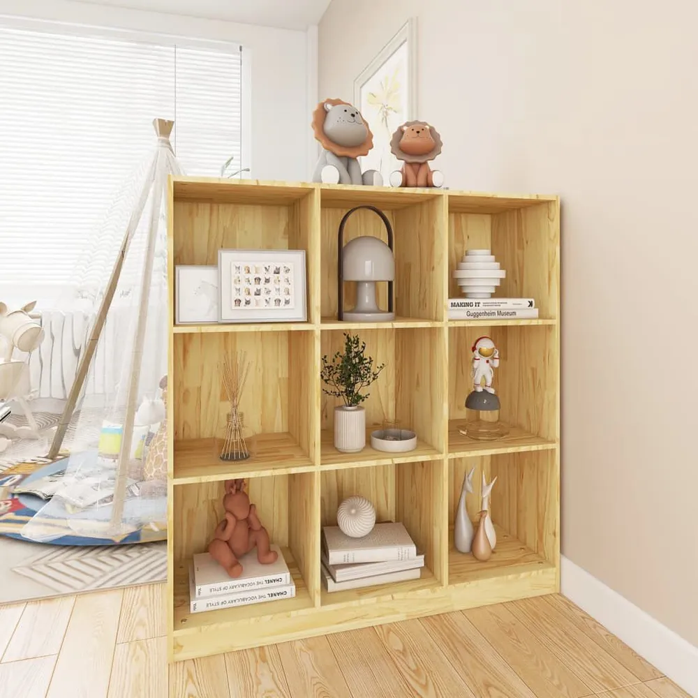 Boekenkast / kamerscherm 104x33,5x110 cm massief grenenhout