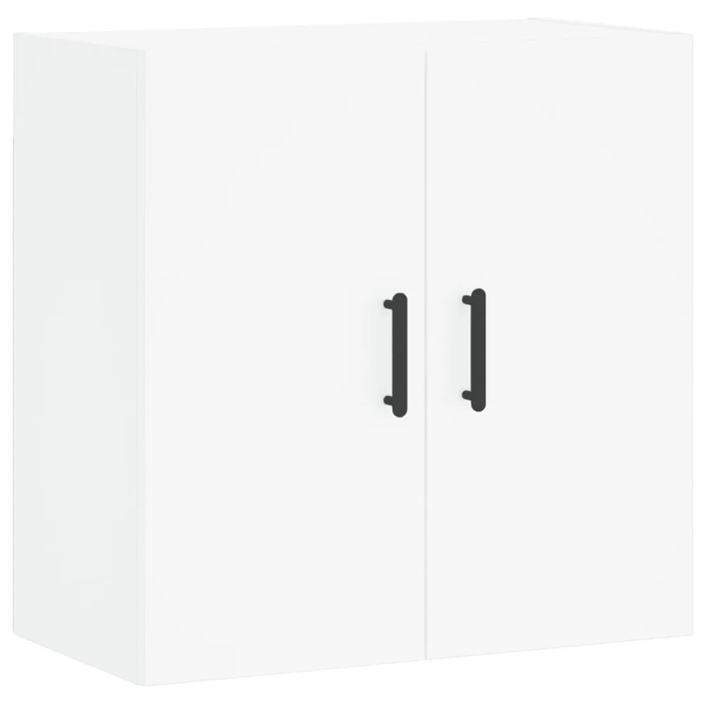 Wandkast 60x31x60 cm bewerkt hout zwart