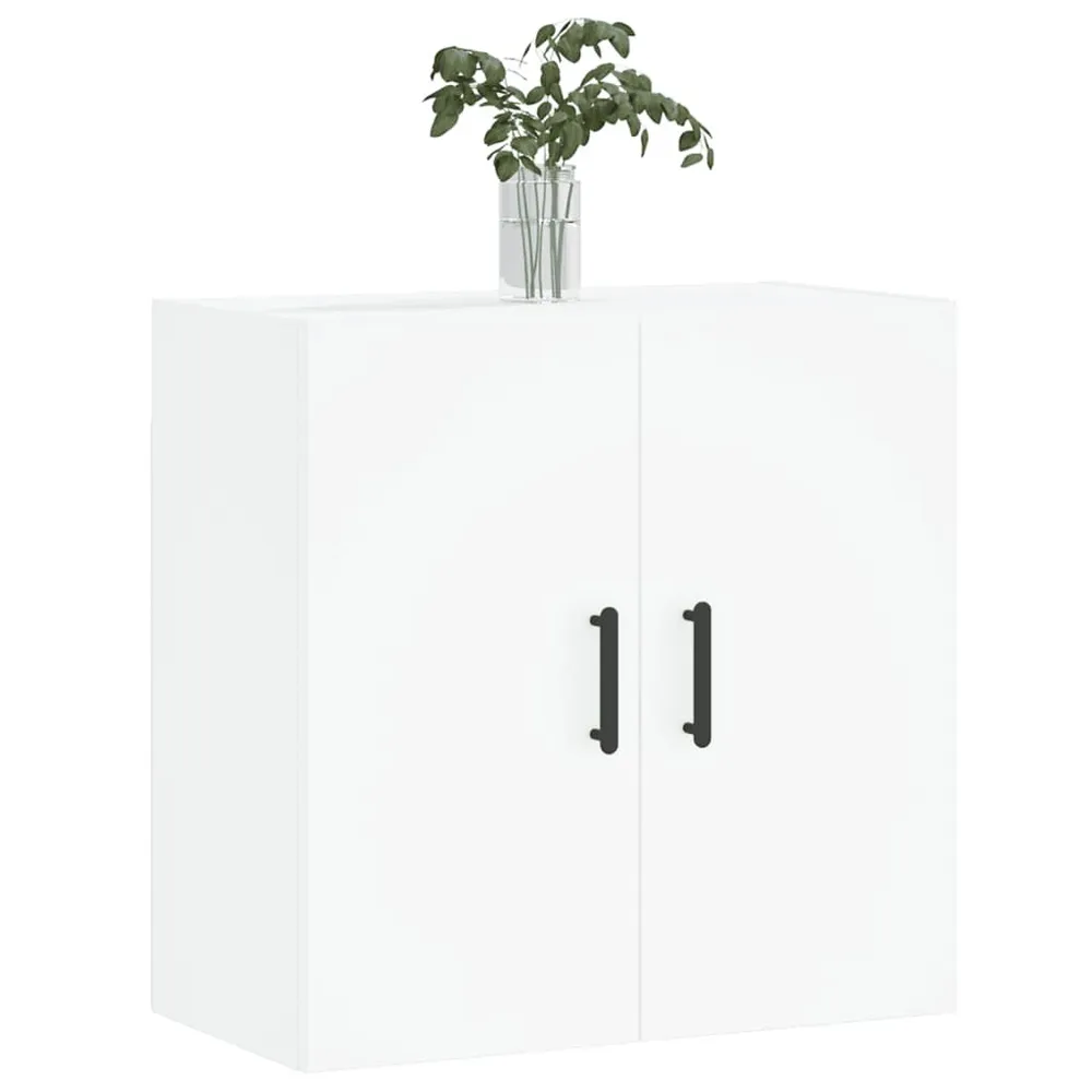 Wandkast 60x31x60 cm bewerkt hout zwart