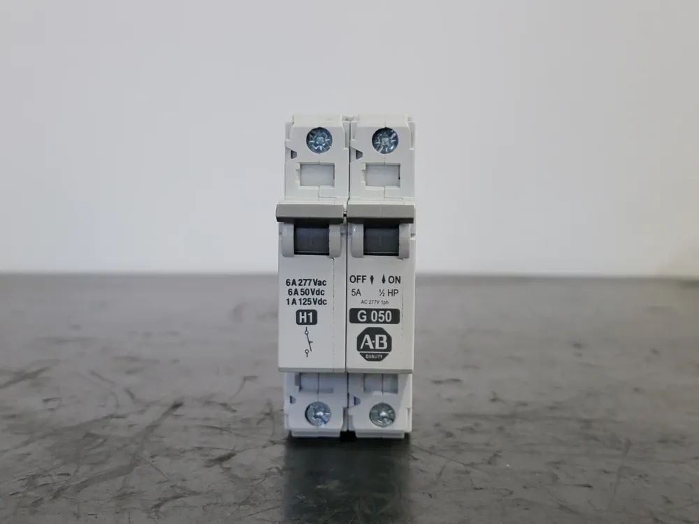 5 Amp, 1 Pole, 277 volts Circuit Breaker 1492-CB1-G050 w/ Auxiliary Contact