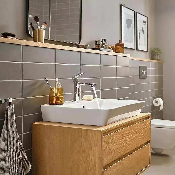 Hansgrohe Rebris E Wastafelkraan Rebris E 110 CoolStart - Chroom, Glanzend