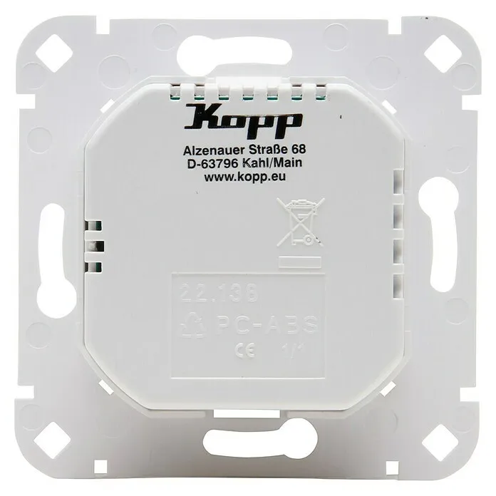 Kopp Serie-wisselschakelaar Hybride Connected Switch 3-draads - Wit, Onderbouwmontage