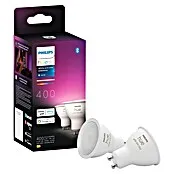 Philips Hue Smart-ledlamp - GU10, Dimbaar, RGBW, 400 lm, 4,2 W, 2 st.