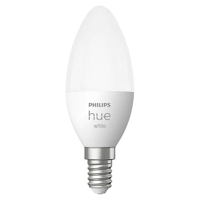 Philips Hue Smart-ledlampen set White - E14, Dimbaar, Zacht wit, 470 lm, 5,5 W, Kaars, 1 st.