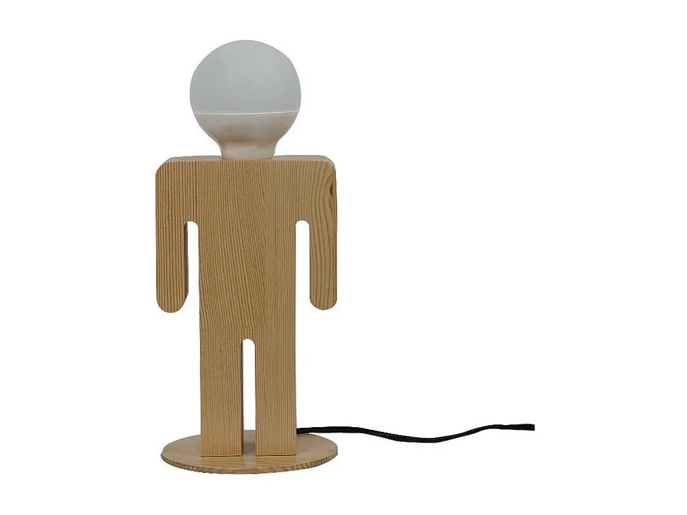 Energiezuinige LED Messina Tafellamp, Eiken, 15 x 16 x 26 cm, EPIKASA