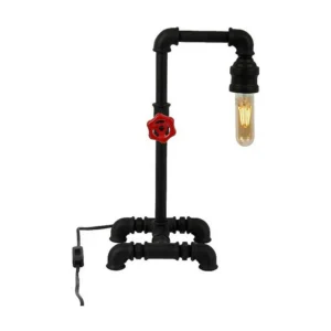 Gecertificeerd IP44 Gorizia Tafellamp, Zwart, Rood, 19 x 26 x 39 cm, EPIKASA