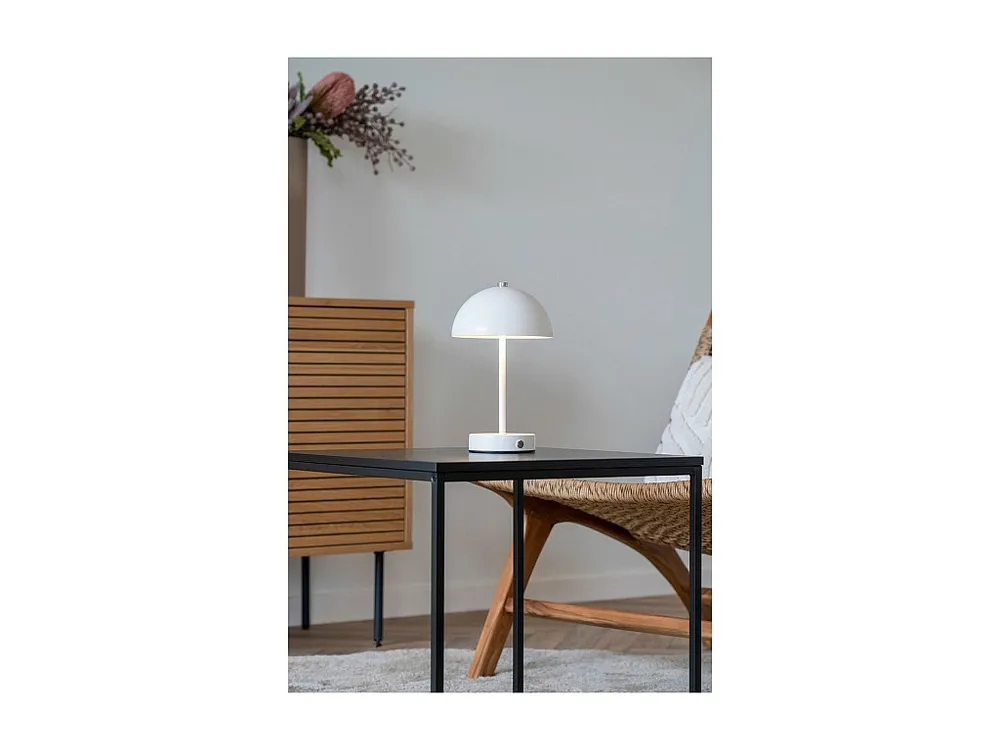 Gecertificeerd IP44 Tafellamp Holt, Wit, 15x15x25 cm, EPIKASA