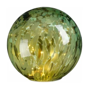 Premium Kwaliteit Tafellamp bol van glas - 20 x Ø20 - Groen -