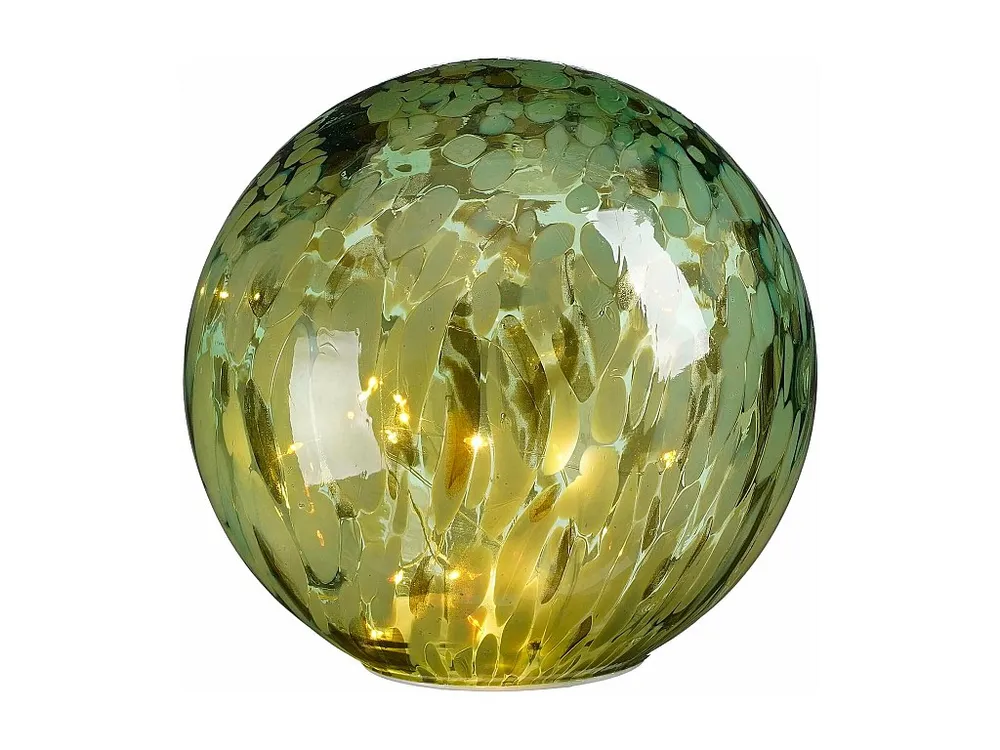 Premium Kwaliteit Tafellamp bol van glas - 20 x Ø20 - Groen -