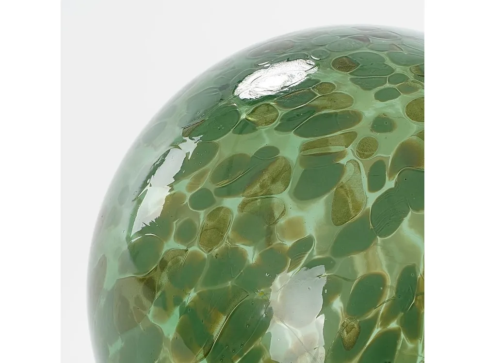 Premium Kwaliteit Tafellamp bol van glas - 20 x Ø20 - Groen -
