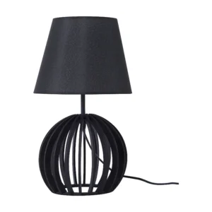 Premium Kwaliteit Tafellamp hout zwart SAMO
