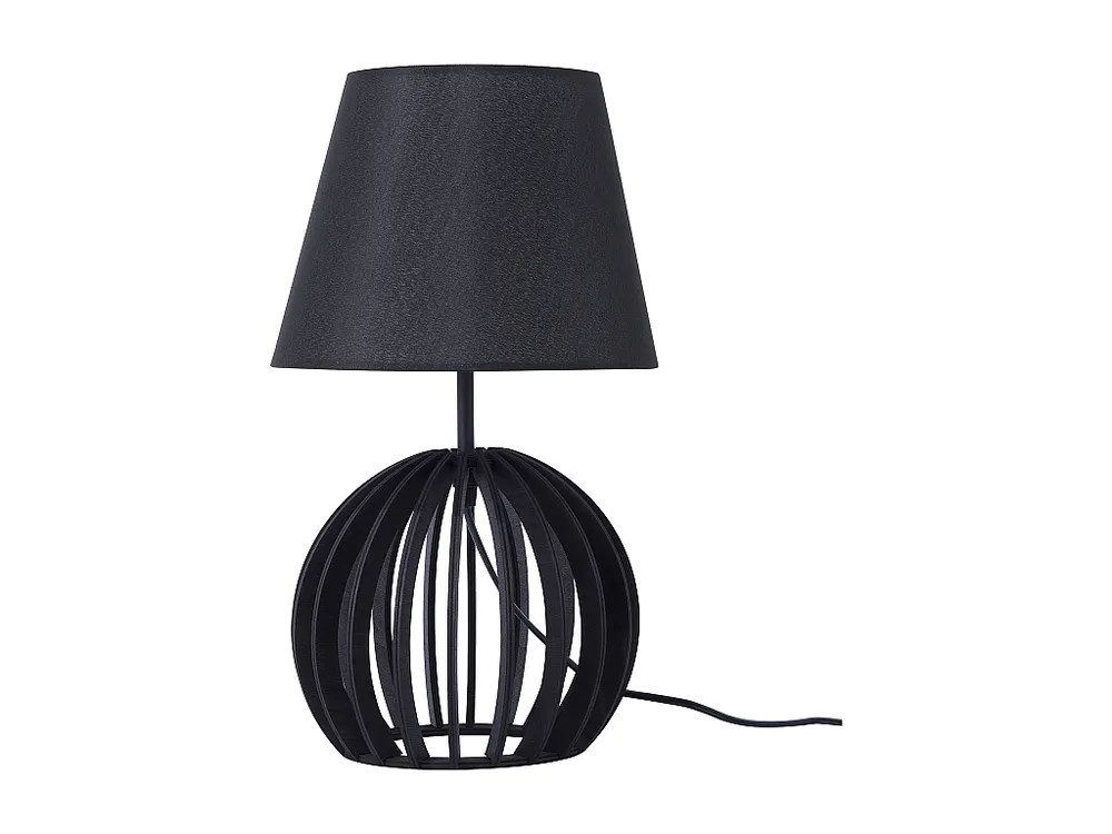 Premium Kwaliteit Tafellamp hout zwart SAMO
