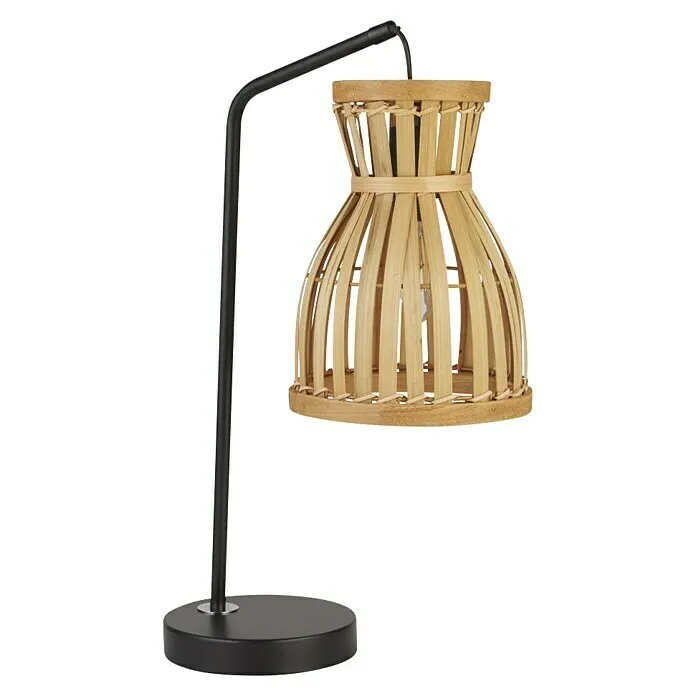 Searchlight Tafellamp Malaga Bamboe - 40 W, l x b x h: 26 x 17 x 45 cm, E14 | Snel Leverbaar