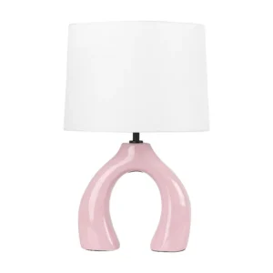 Tafellamp keramiek roze ABBIE | Snel Leverbaar
