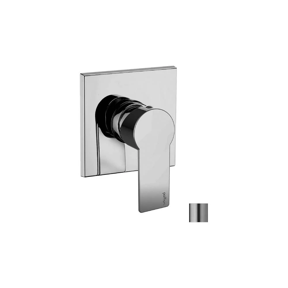Shower mixer Tango series model TA010ST/M staal looking Paffoni