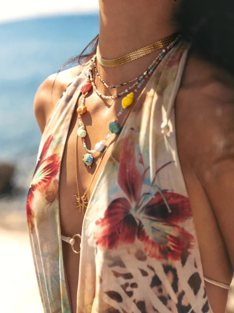 Tape Choker Steel Verguld