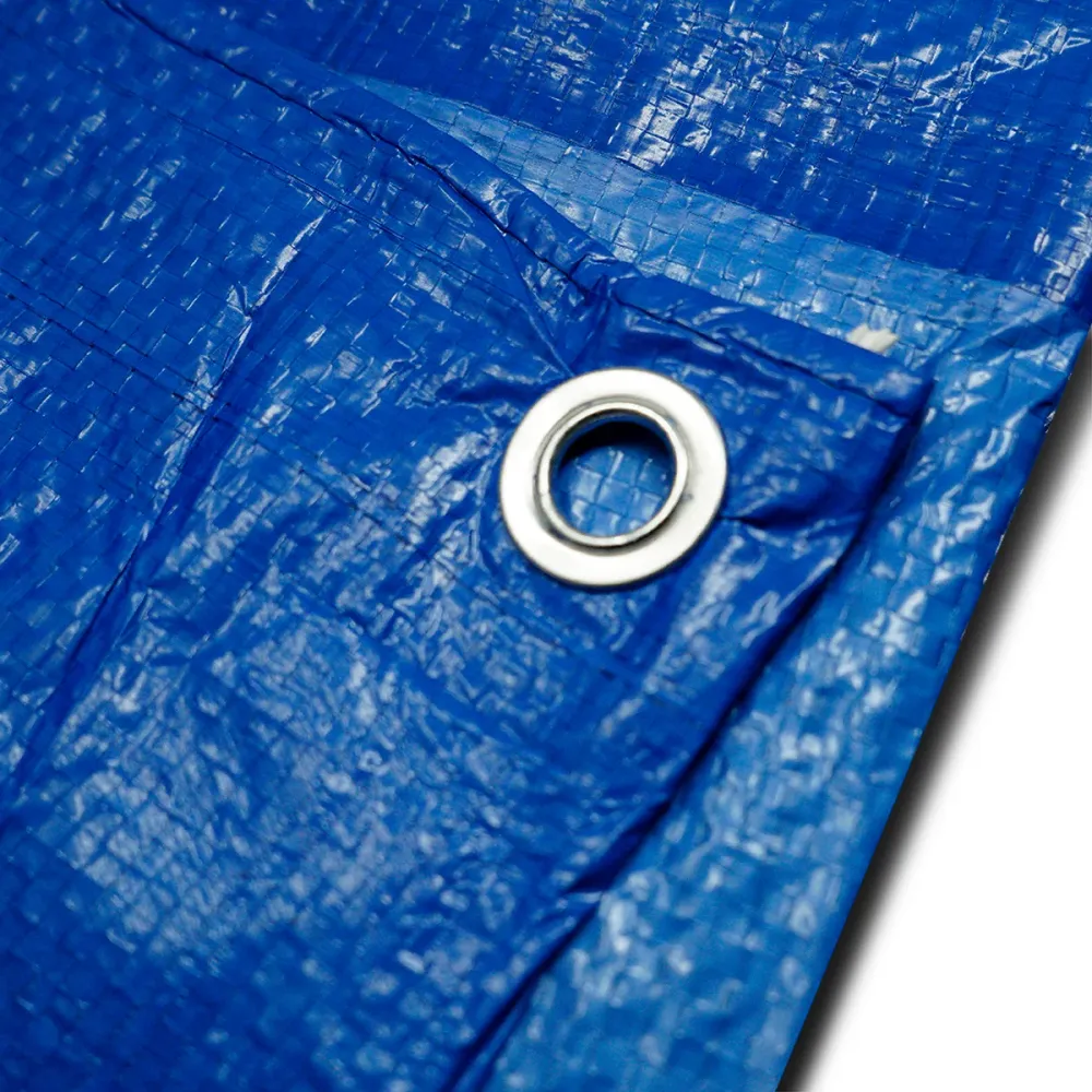 16X20 Light Duty Weather Resistant Reinforced Blauw Tarp Tarp w/ Grommets