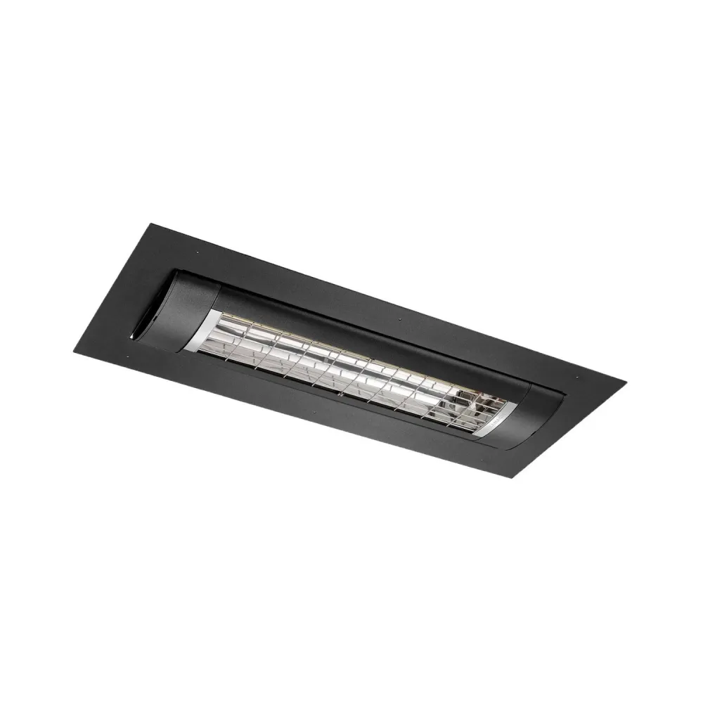 Solamagic Terrasverwarmer S3 2500W Uitmuntend inbouwset luxe frame Nano-Antraciet