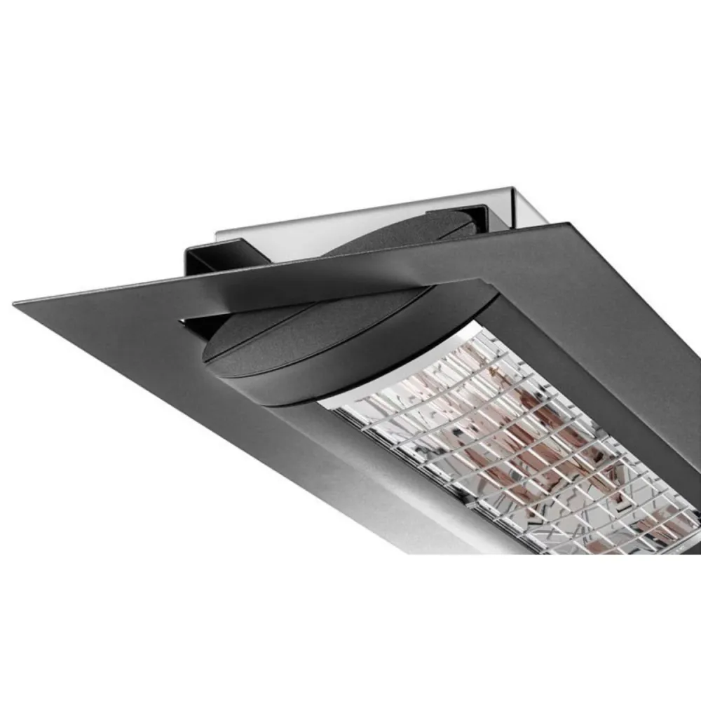 Solamagic Terrasverwarmer S3 2500W Uitmuntend inbouwset luxe frame Nano-Antraciet