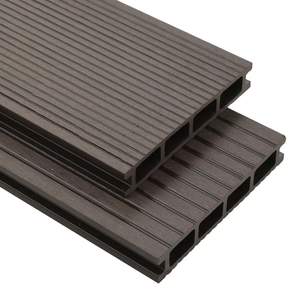 Terrasplanken HKC met accessoires 10 m² 4 m donkerbruin