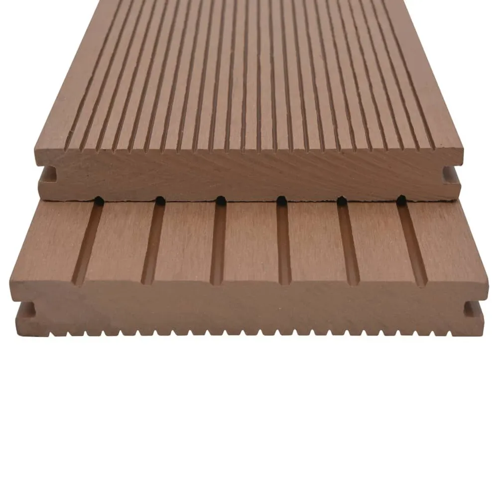 Terrasplanken met accessoires 10 m² 2,2 m HKC lichtbruin