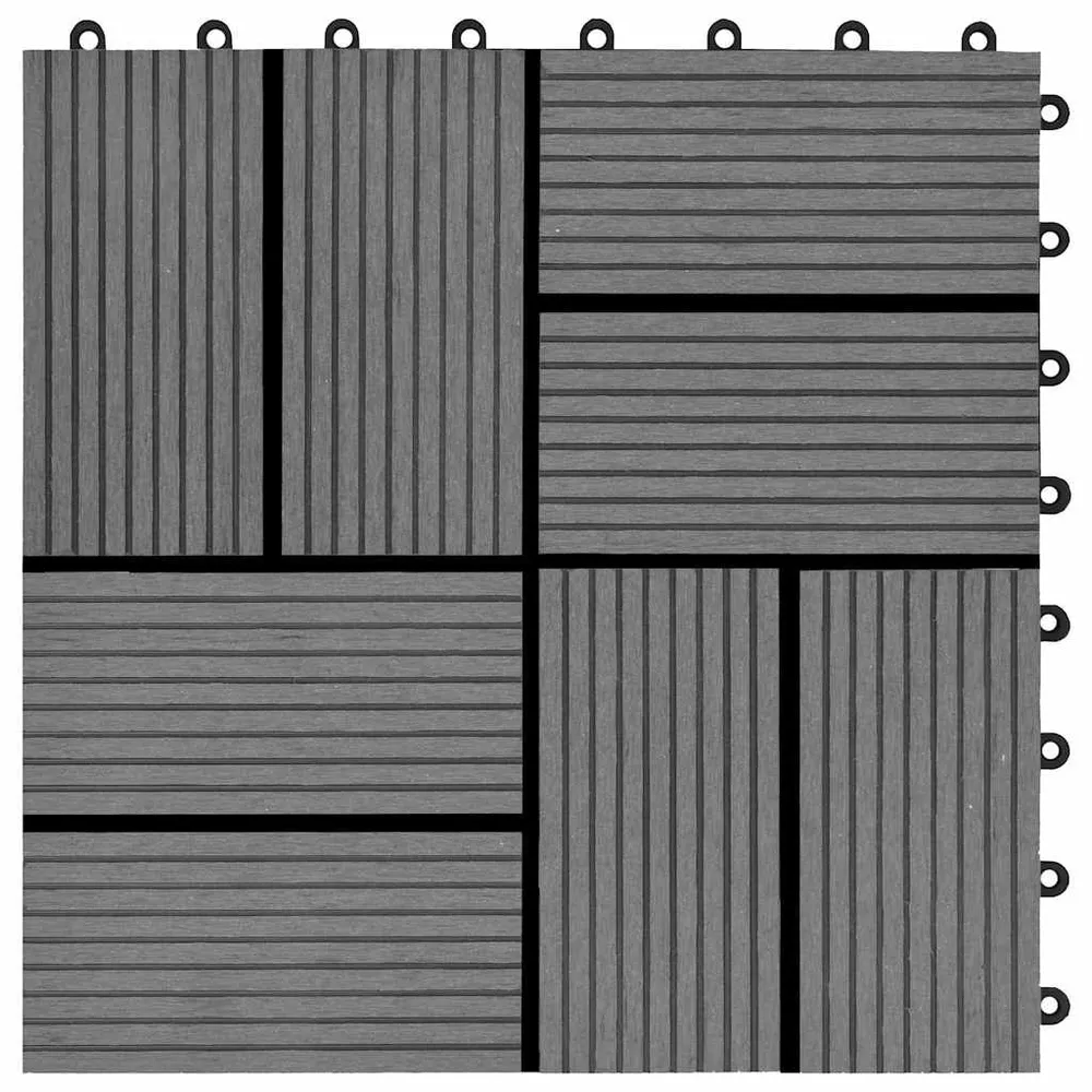 Terrastegels 30x30 cm 1 m² HKC grijs 11 st