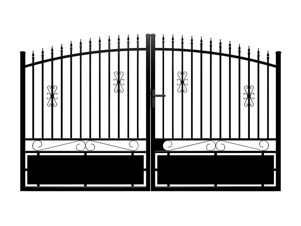 Draaihek van alumiunium NERBIS - Zwart - L300xH160/170cm -Koop nu eenvoudig & betaalbaar
