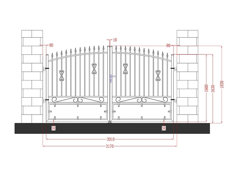 Draaihek van alumiunium NERBIS - Zwart - L300xH160/170cm -Koop nu eenvoudig & betaalbaar