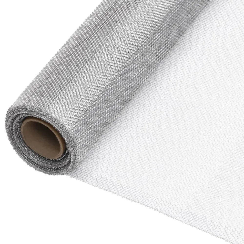 Gaas 60x500 cm aluminium zilverkleurig